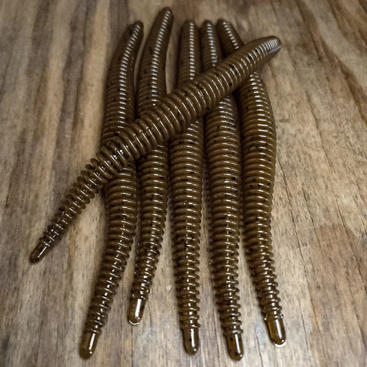 Shadow Pumpkin 6" Ribbed Worm (6pk)