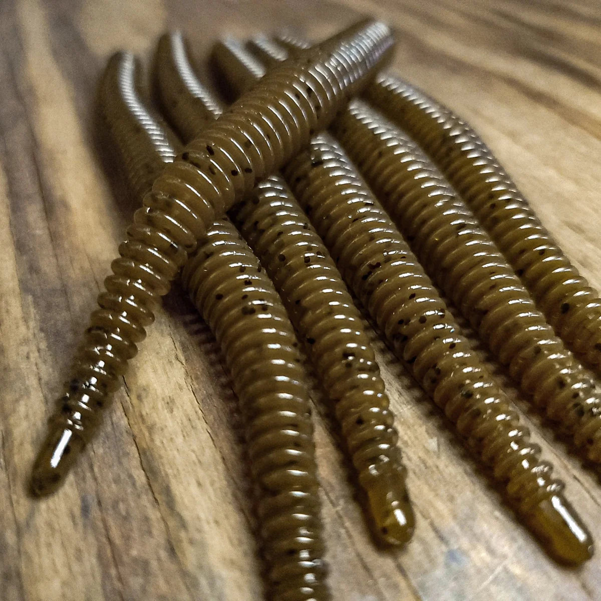 Shadow Pumpkin 6" Ribbed Worm (6pk)