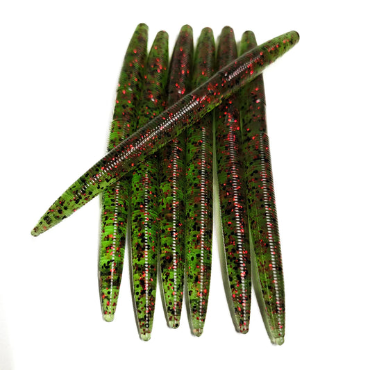 Watermelon Red 5" Stick Worm (7pk)