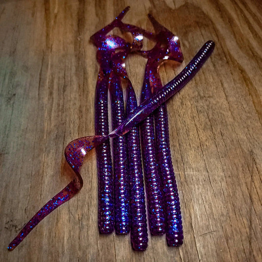 Plum Crazy 10" Ribbon Tail (6pk)