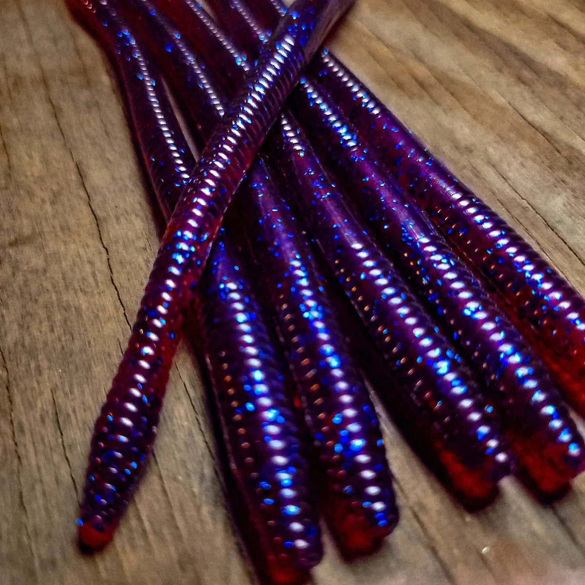 Plum Crazy 6.25" Diamond Tail Worm (6pk)