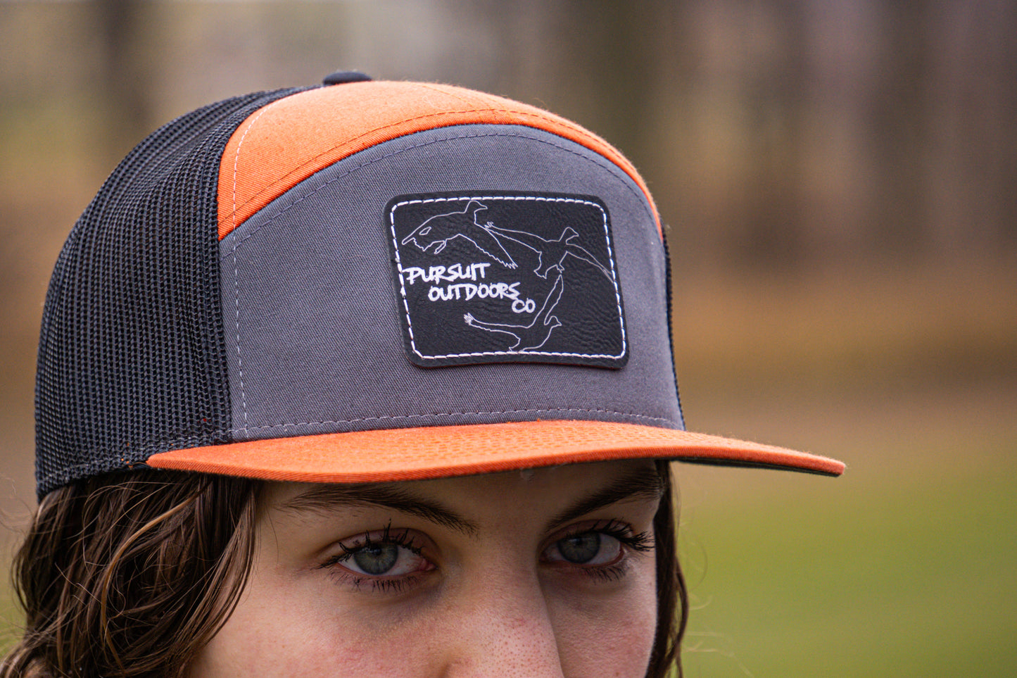 Burnt Orange & Gray/Black Snapback