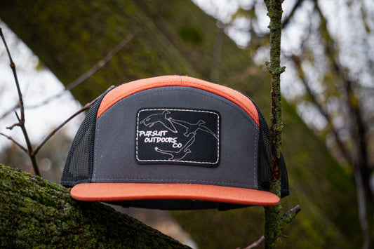 Burnt Orange & Gray/Black Snapback