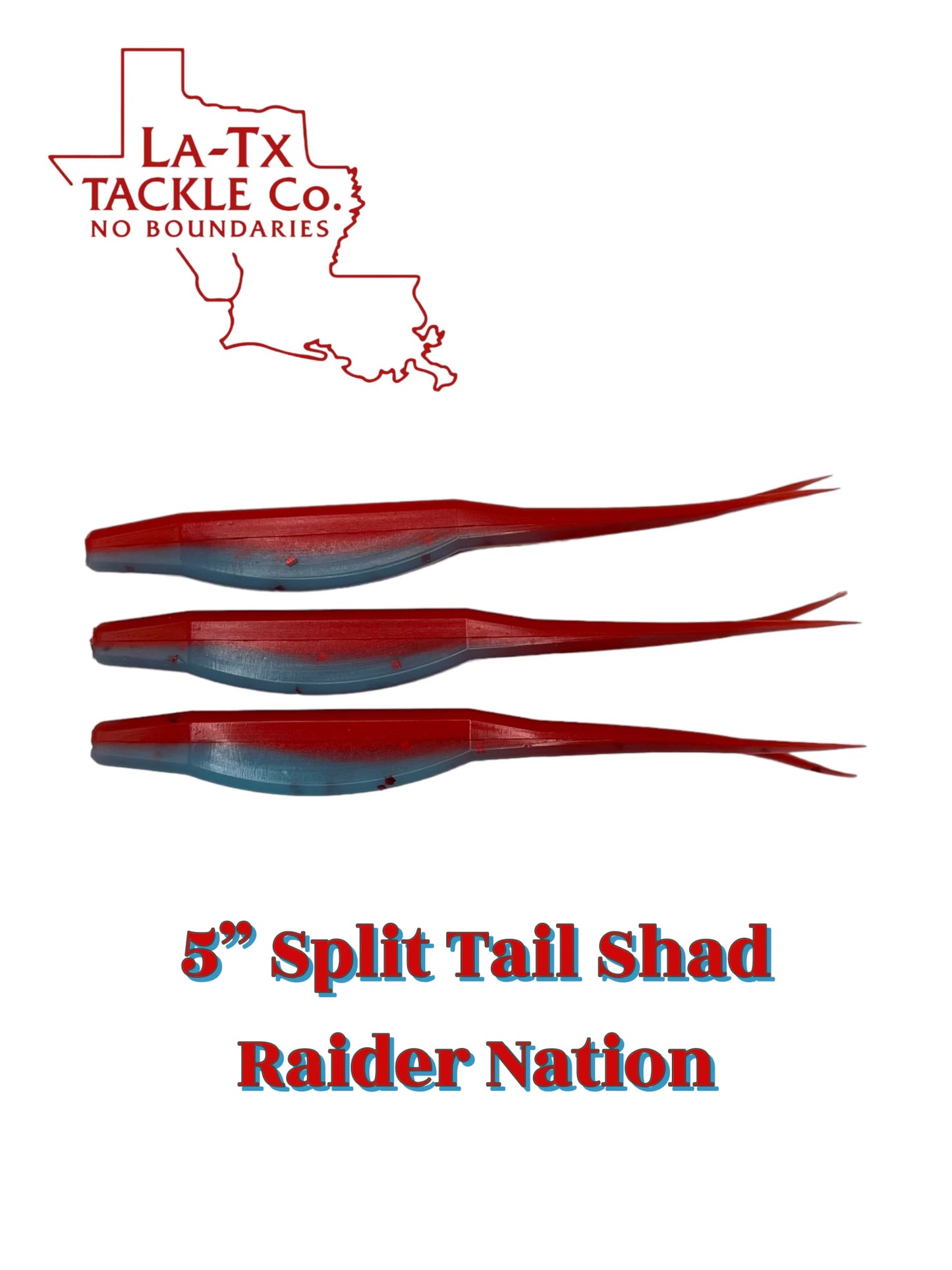 5” Split Tail Shad 5 pack