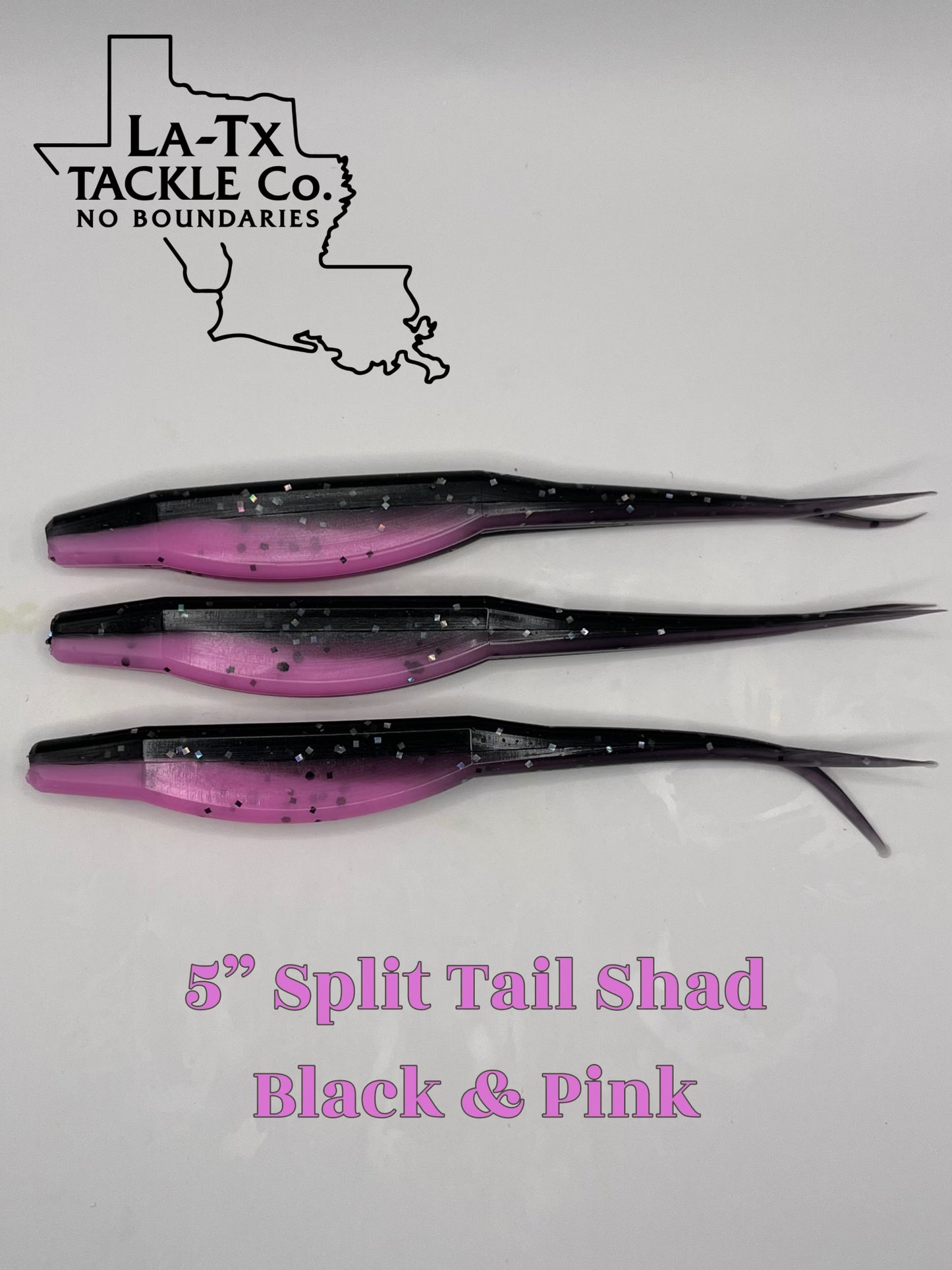 5” Split Tail Shad 5 pack