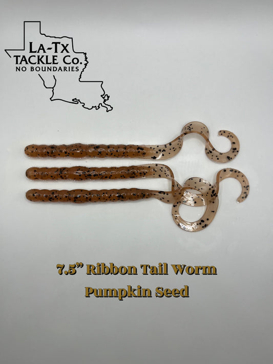 7.5” Ribbon Tail Worm 12 pack